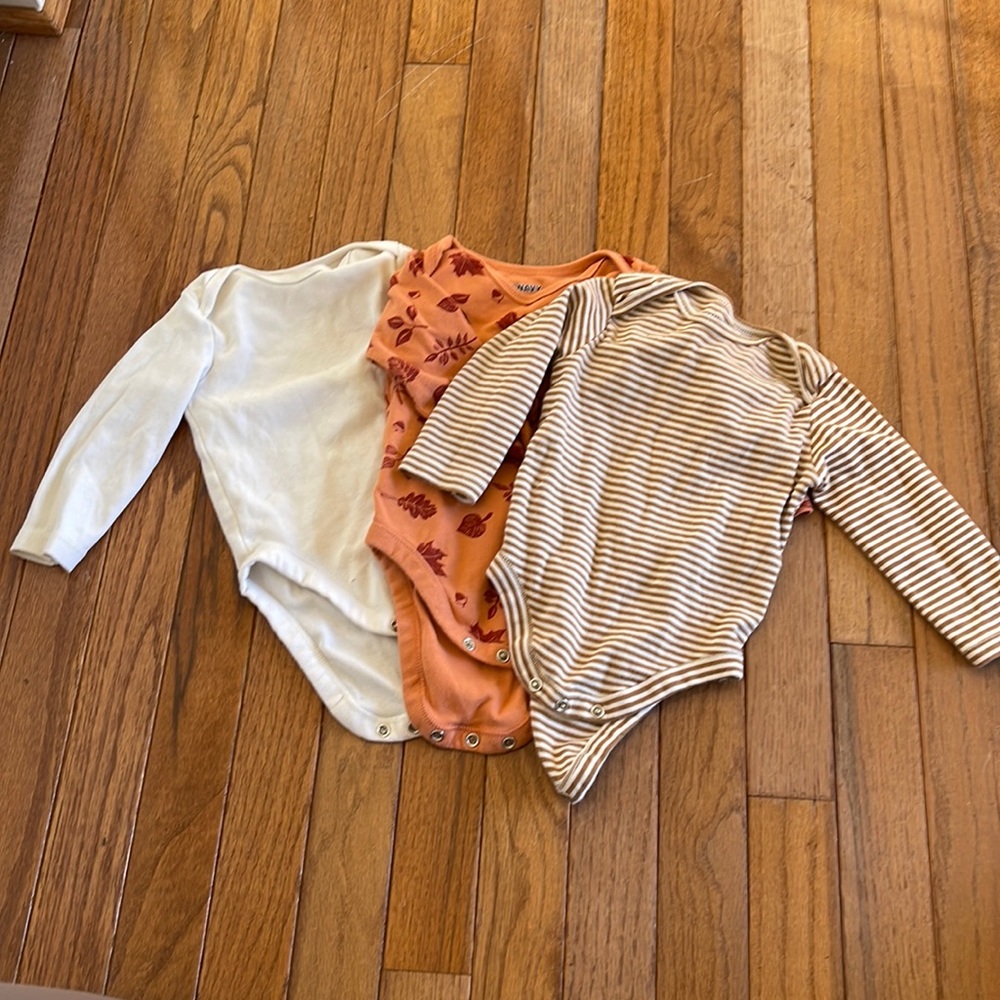 Three pack long sleeve onesies